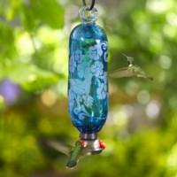Aqua Filligree Hummingbird Feeder